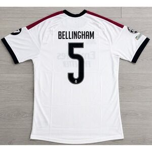 Bellingham #5 Mens 2XL Adidas Authentic Real Madrid Champions League Jersey